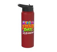 Math Class Let the games Begin Field Day Stainless Steel Insulated Water Bottle