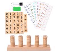 Math Counting Game, Educational Puzzle Toy, Math Manipulatives Addition, 9.61x3.15x1.97 Inches Interactive Mathematics Playset, Early Learning STEM Plaything for Boys And Girls