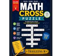 MATH CROSS PUZZLE: FUN MATH PUZZLE BOOST LOGIC, MATH SKILLS AND CONFIDENCE