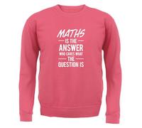Math È La Risposta Slogan - Felpa Adulta - Divertente Nerd Geek Amore