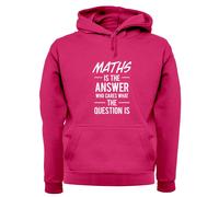 Math È La Risposta Slogan - Felpa Adulta - Divertente Nerd Geek Amore