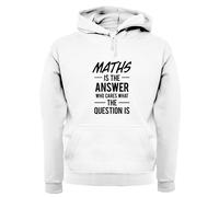 Math È La Risposta Slogan - Felpa Adulta - Divertente Nerd Geek Amore