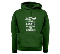 Math È La Risposta Slogan - Felpa Adulta - Divertente Nerd Geek Amore
