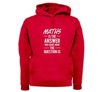 Math È La Risposta Slogan - Felpa Adulta - Divertente Nerd Geek Amore