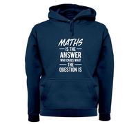 Math È La Risposta Slogan - Felpa Adulta - Divertente Nerd Geek Amore