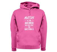 Math È La Risposta Slogan - Felpa Adulta - Divertente Nerd Geek Amore