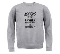 Math È La Risposta Slogan - Felpa Per Bambini - Divertente Nerd Geek Amore