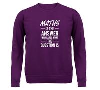 Math È La Risposta Slogan - Felpa Per Bambini - Divertente Nerd Geek Amore
