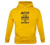 Math È La Risposta Slogan - Felpa Per Bambini - Divertente Nerd Geek Amore