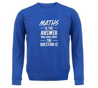 Math È La Risposta Slogan - Felpa Per Bambini - Divertente Nerd Geek Amore