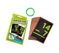 Math Flash Cards Kindergart, Moltiplicazione E Divisione Flash Card - Flash Card 50 Carte Total Math Card per Bambini