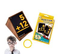 Math Flash Cards - mazzo di sottrazione aggiuntiva, gioco di numeri di apprendimento | set flash educativo su entrambi i lati, strumento di pratica aritmetica colorato, ideale per i bambini che
