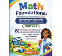 MATH Foundations Teacher Question Guide 2025 South Carolina Math Standards Grade 2: (Remember, Understand, Apply) DOK 1 & 2 Student Success Criteria 2025 South Carolina Math Standards