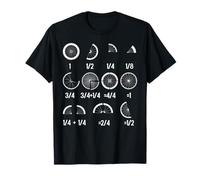 Math Fraction Bicycle wheels Teacher Sport Education Tee Maglietta