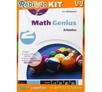 MATH GENIUS 2 ARITMETICA/GEOMETRIA * EDIZIONE TEMATICA (9788851119317) - Libro Scolastico + Kit Scuola con Copertine Rebillo