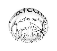 Math Geometry Geek Calculus Impreso Gorro de ducha Gorro de pelo Gorro de baño reutilizable Gorros de ducha impermeables para mujeres Todas las longitudes de cabello