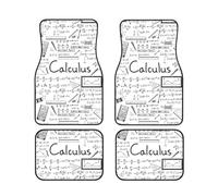 Math Geometry Geek Calculus Print Accessori Veicolo Tappetini Set 4 Pezzi Tappetini Protezione Van Berline Camion