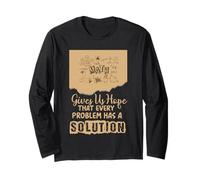 Math Gives Us Hope Problem Solution Inspirational Teacher Maglia a Manica