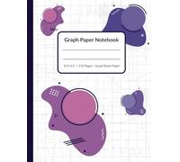 Math Graph Paper Composition Notebook: 4x4 Grid Paper for School, Work, and Design | 110 Pages | Large Format 8.5 x 11 inches (21.59 x 27.94 cm) | Purple