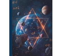 Math Graph Paper Notebook with Planets: 100 Pages of 8.5x11 Grid Paper, 4x4 , Space-Themed Cover