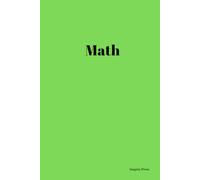 Math Hardcover Notebook for Students: | Graph Paper Notebook for Students & Teachers | 6x9 inches, 80 Pages of Grid Paper | Green Matte HardCover | Ideal for School & College Use