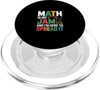 Math Is My Jam And I'm Here To Spread It Logica nerd ||--- PopSockets PopGrip per MagSafe