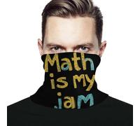 Math Is My Jam Uomo Donna Sciarpa al Collo Elastico Decorazione Facciale Multiuso Bandana per Estivo Pesca Yoga