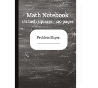 Math Notebook 1/2 inch squares - 120 pages grey: Lined Graph Paper Composition Notebook | Grid Paper for Math and Science Students | Quad Ruled Paper ... College, DYI Projects, Engineering Pad
