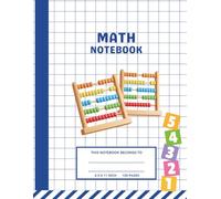 Math Notebook For Preschool: Graph Paper Notebook For Kids/ Large Squares/ Can be Tear Off or Cut Along the Dotted Lines/ 8 x 10 Grid Per Page