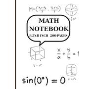 Math Notebook for Students: 8.5 x 11 in | 200 Pages | Grid Paper for Math, Graphs, and Calculations