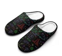 Math Plots Formule Calcoli Pantofole da uomo Casa Indoor Outdoor Slip On Scarpe con Suola in Gomma, Stile:, 42.5 EU