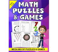 Math Puzzles and Games - Fun Math games!: Mega Mix of Puzzles and Games, Math Puzzles book for kids, Fun math games for kids, Math puzzles and math ... for kids 8-12, a fun multiplication workbook.