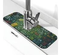 Math question - Tappetino per rubinetto per lavello da cucina, super assorbente, cattura spruzzi, diatomite ad asciugatura rapida in pietra per rubinetto antigoccia, tappetino per lavello del bagno