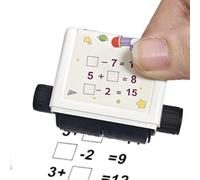 Math Roller Stamp - Rullo di sottrazione per addizioni scolastiche | Rullo matematico per l'istruzione precoce, per scuola elementare, asilo, aula, insegnanti, genitori, studenti, studenti, ragazzi
