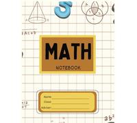 Math & Science Notebook for Kids Lined Graph Paper for Students: Graph Paper Composition Book with 1cm Squares | Fun Math-Themed Cover | 120 Pages | 8.5 x 11 inches