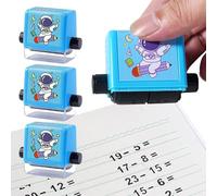 Math Stamp Roller, Randomized Number Tool, 4 in 1 Educational Stamp with Easy Grip, Kids Learning Practice Roller, Classroom Game with Fun Design, School Study Accessory for Home and Kindergarten