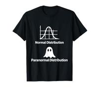 Math Teacher Normal vs Paranormal Distribution Halloween Maglietta