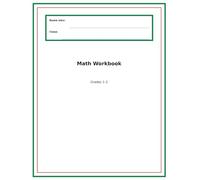 Math Workbook for Grades 1 and 2: Addition, Subtraction, Word Problems, Time, Money, and Measurement