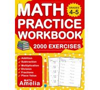 Math Workbook For Grades 4-5 With Addition, Subtraction, Multiplication, Division, Fractions, Place Value With Answers: Daily Math Practice Workbook ... Exercises | Math Worksheets For Grades 4-5