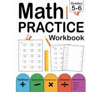 Math Workbook For Grades 5-6 With Addition, Subtraction, Multiplication, Division, Measurement With Answers Key: Math Practice Problems For 5th & 6th ... | Math Worksheets For Kids Ages 10-12