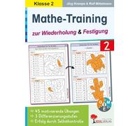 Mathe-Training Wiederholung Festigung Klasse 2 Grundschule Förderschule Grundschrift | 45 Rechenbeispiele 3 Niveaustufen Einmaleins Zehnerübergang ... Rechenbeispiele in 3 Differenzierungsstufen