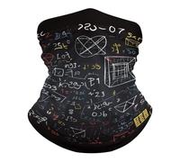 Mathematics And Physics Passamontagna Unisex Scaldacollo Antivento Sciarpa A Tubo per attività Yoga Arrampicata 25X50Cm