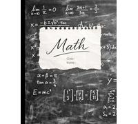 Mathematics Composition Notebook: 5x5 Graph Paper for High School and College: Dark Academia Aesthetic Chalkboard Design, 8.5 x 11 Large Grid Paper ... Lab Notebook for Students by Studio Ko
