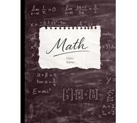 Mathematics Composition Notebook: Deep Burgundy 5x5 Graph Paper for High School and College: Dark Academia Aesthetic Chalkboard DesignS, 8.5 x 11 ... Math & Science Lab Notebook by Studio Ko