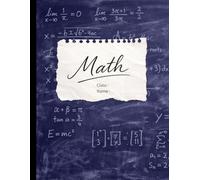 Mathematics Composition Notebook: Deep Navy 5x5 Graph Paper for High School and College: Midnight Navy Aesthetic Chalkboard Design, 8.5 x 11 Large ... Math & Science Lab Notebook by Studio Ko