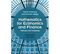 Martin Anthony Norman Biggs Mathematics for Economics and Finance (Tascabile)