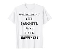 Mathematics of Life Complex Equation Formula Math Lover Fun Maglietta