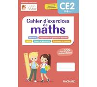 Mes fiches mémo exercices maths CE2: Une collection conçue par Lutin Bazar