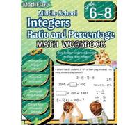 Mathflare Publi Integers, Ratio and Percentage Math Workbook 6th to (Tascabile)