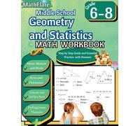Mathflare Publi Middle School Geometry and Statistics Workbook 6th t (Tascabile)